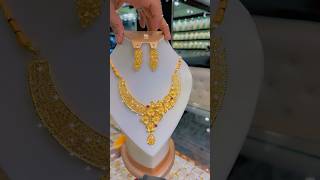 21k goldjewellery necklace wedding fyp goldaccessories youtubeshorts goldindubai arabicgold [upl. by Akyeluz]