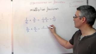 Multiplicar fracciones o quebrados Aprende matemáticas [upl. by Noislla]