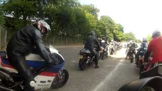 350lc racing amp beeting NSR250 and VFR400 cadwell [upl. by Auhsej547]