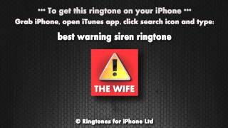 Warning its the wife iPhone Ringtone [upl. by Gefell]