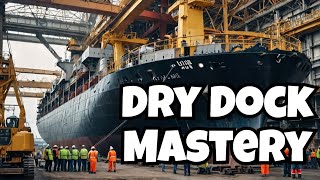 The Crazy Process of Repairing Billions  Ships in Massive shiyard [upl. by Oivalf]