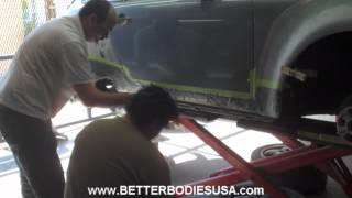 Porsche BBMD 930 turbo rocker panel installation [upl. by Oby]