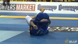 Rafael Mendes Vs Gianno Grippo  Double Guard Pull Back Take  Worlds 2014 [upl. by Eynobe967]