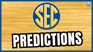 SEC Basketball Predictions Alabama vs LSU Florida vs Georgia More [upl. by Arodnap]