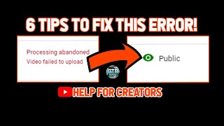 How to Fix quotProcessing Abandoned Upload Failedquot 2023 [upl. by Babette]