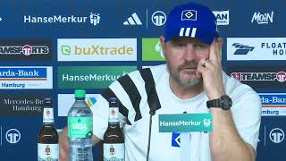 HSV Pressekonferenz vor dem Spiel gegen SV 07 Elversberg [upl. by Carlynne849]