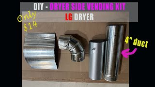 How to make side venting kit for dryer  dryer side venting kit  electric LG dryer side venting kit [upl. by Ylenaj]