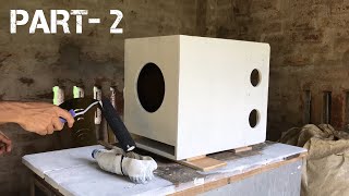 How to make 8 inch subwoofer box at home PART2 [upl. by Anitsua888]