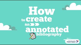 How to Create an Annotated Bibliography MLA [upl. by Ursola]