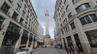 ENJOY THE BEAUTY OF LONDON FROM MONUMENT TO ST JAMES CHURCH PICCADILLY ⛪️travel london fypシ゚viral [upl. by Purdum982]