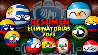 RESUMEN Eliminatorias CONMEBOL 2023 countryballs [upl. by Melvin]