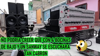 UN BAJO muy IMPRESIONANTE😱con POCAS BOCINAS y UN SOLO AMPLIFICADOR😱AJUSTE de AUDIO SONIDO SIN NOMBRE [upl. by Goth87]