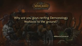 Demonology Warlocks React to WoW QampA [upl. by Bernardina]