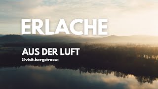 Drohnenaufnahmen vom Baggersee Erlache bei Bensheim in 4k [upl. by Bedad]