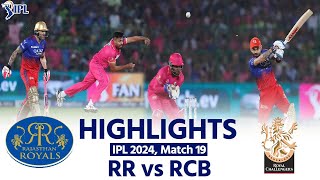 RR vs RCB IPL 2024 Rajasthan Royals vs Royal Challengers Bengaluru Today  Full Match Highlights [upl. by Rizzo]