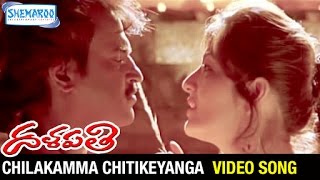 Chilakamma Chitikeyanga Video Song  Dalapathi Telugu Movie  Rajinikanth  Shemaroo Telugu [upl. by Xineohp931]