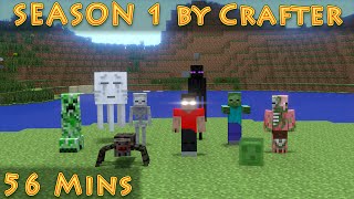 Monster School  Season 1 Complete by Crafter  Minecraft Animation 56 Mins Best Videos [upl. by Lucine458]