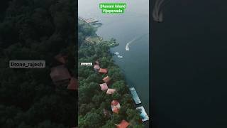 Bhavani IslandVijayawada travel dronevideo [upl. by Marina]