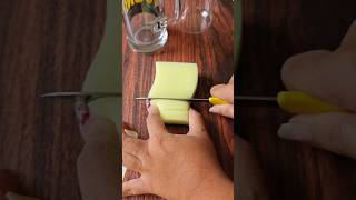 DIY Sponge Scrubber Hack For Bottle Cleaning shorts [upl. by Bluefield]