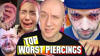 30 WORST PIERCING FAILS OF 2020  Piercings Gone Wrong Special  Roly Reacts [upl. by Eema275]