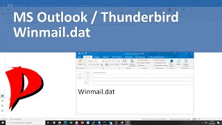 Outlook Office 365 Thunderbird  Winmaildat undoder zerhacktes Layout [upl. by Amlez]