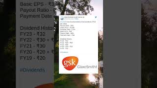 GlaxoSmithKline Pharmaceuticals Ltd has recommended final dividend for FY 2023 17 May 2023 GLAXO [upl. by Nedda]