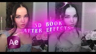 how to make a 3D book on ae  after effects tutorial [upl. by Legnaleugim933]