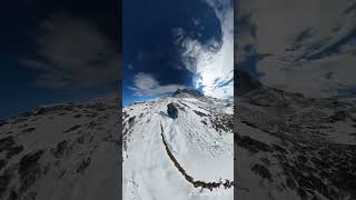 Walking through the snowy field of beautiful Langtang Valley ⛰️ langtang nepal everestman trek [upl. by Nadnal]