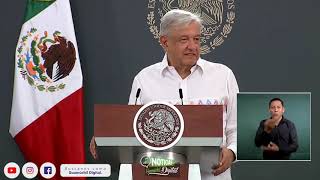 AMLO presume el sonido de una Guacamaya al inicio de su conferencia [upl. by Fevre247]