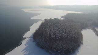 Fränkisches Seenland Brombachsee im Winter [upl. by Zaneta]