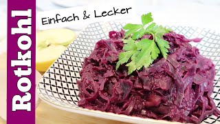 ROTKOHL KOCHEN  Ganz einfach selber machen  Schneiden vorbereiten kochen  Step by Step [upl. by Cj]