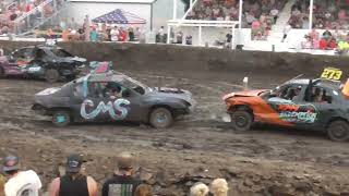 Monona County Fair Demolition Derby 2023 Youth Class [upl. by Stein]