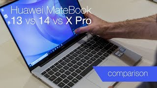 Huawei MateBook 13 vs 14 vs X Pro comparison [upl. by Ainwat]