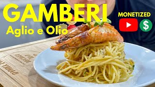 Easy Spaghetti Aglio Olio e Gamberi Recipe  Monetization Approved  Danry Santos [upl. by Anyad]