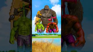 hulk joins forces with kong x to destroy siren head hulkshorts [upl. by Deacon23]