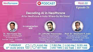 Decoding AI in Healthcare AI for Healthcare in India Where Do We Stand Ep 24 [upl. by Dawna243]