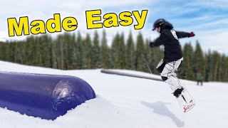 How to Backside Boardslide 270 Out on a Snowboard [upl. by Asirrak647]