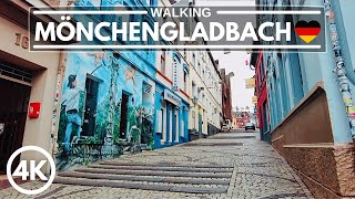 Germany 4K Walking Tour  Mönchengladbach City of World Famous Soccer Team [upl. by Yelreveb]