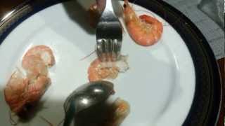 How to peel or deshell shrimp in 3 seconds [upl. by Cahilly995]