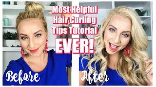 Most Helpful Hair Curling Tips Tutorial EVER  How to Style Dirty Hair [upl. by Lynda]