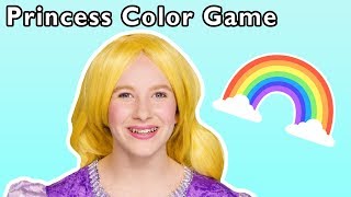 Princess Color Game  More  Mother Goose Club Playhouse Songs amp Rhymes [upl. by Zilber962]