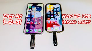 How To Use The Sandisk iXpand Flash Drive Luxe On The IPhone 15 Pro Max Step By Step Tutorials [upl. by Kira]