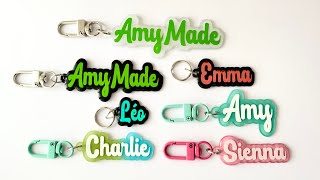 DIY Plastic Custom Name Keychains with the Cricut Machine  Shrink Plastic  Vinyl [upl. by Nylarat]