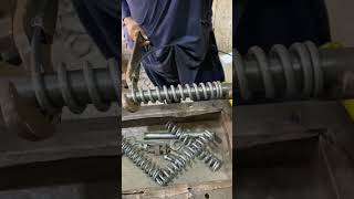 Skilled Hands Spring Production on Lathe in Pakistan LatheWork Artisan Metalwork LocalTalent [upl. by Anirbac452]