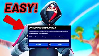 How to CREATE and JOIN custom matchmaking games in Fortnite [upl. by Cordula]