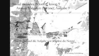 Atonal melodies lesson 9Atonale Melodien Aufgabe 9  Ear training  Gehörbildung [upl. by Aneles]