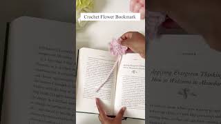 Easy Crochet bookmark  crochet flower bookmark crochetflower crochetbookmark crochetprojects [upl. by Sidnac]