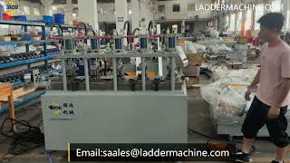 Aluminium Multi Purpose Ladder Making Machine with automatic punching all holes on side wall [upl. by Ydnih]