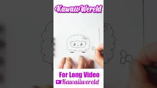 HOW TO DRAW A SHEEP KAWAII  HOE TEKEN JE EEN SCHAAP [upl. by Hayimas]