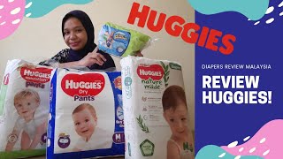 Review Huggies Huggies Dry Natural Soft Nature Made Little Swimmers Pants  Diaper Review MY [upl. by Ykcor]